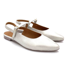Carica l'immagine nel visualizzatore di Gallery, Rebecca White ballerine a punta aperte sul tallone