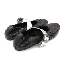 Carica l'immagine nel visualizzatore di Gallery, Rebecca White ballerine forate con fascia argento