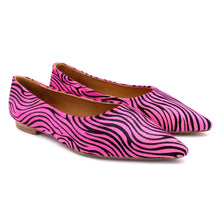 Carica l'immagine nel visualizzatore di Gallery, Rebecca White ballerine a punta cavallino zebrato
