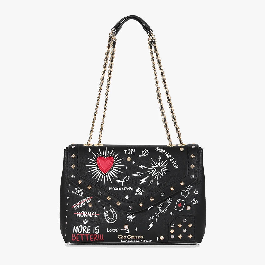 Gio Cellini borsa a spalla Megan Hearts Grigoli