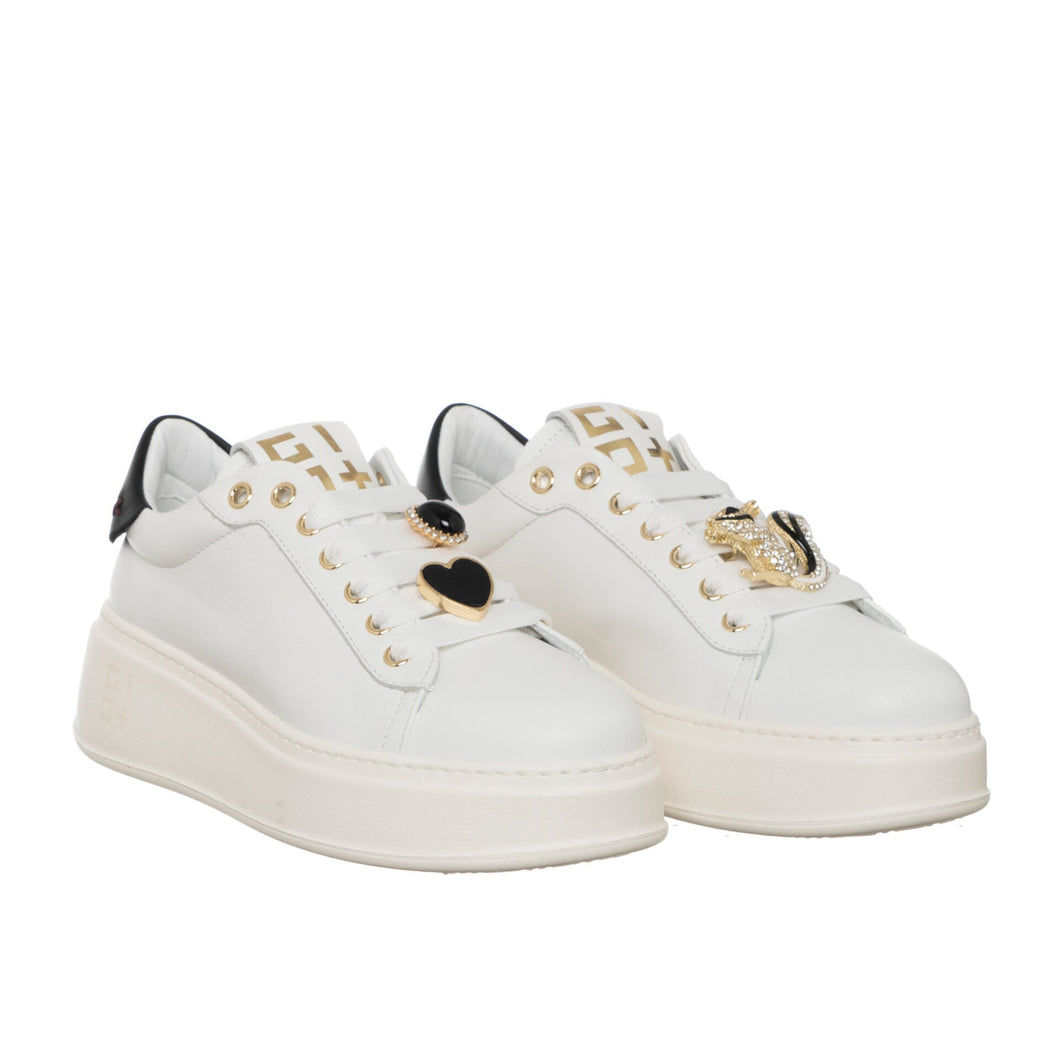 Sneakers Gio+ PIA454B Combi Scoiattolo White Black