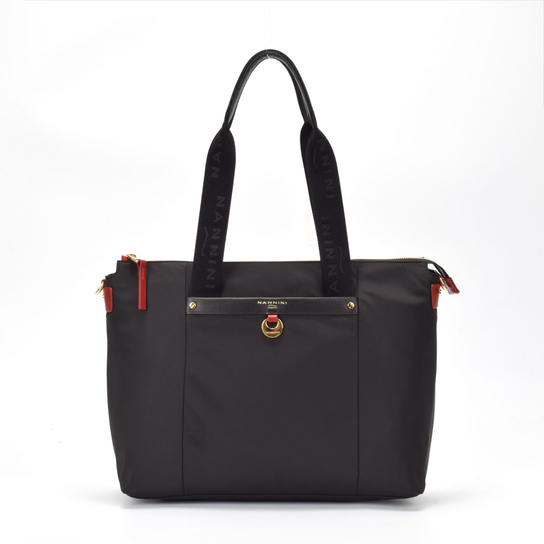 Nannini Borsa shopping in tessuto con tracolla Renee