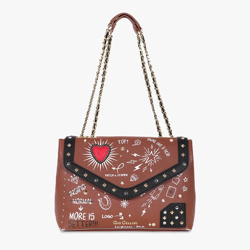 Gio Cellini borsa a spalla Megan Hearts